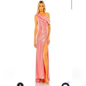 Mac duggal 27152 Elegant Pink One-Shoulder Gown